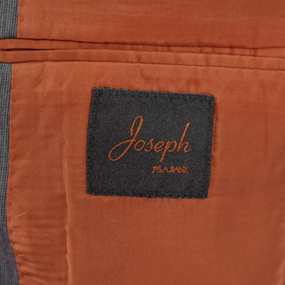 Joseph Jos A Bank Wool Gray Check Blazer 36S‎ Tagged 38R Probaly A Slim Fit 38R